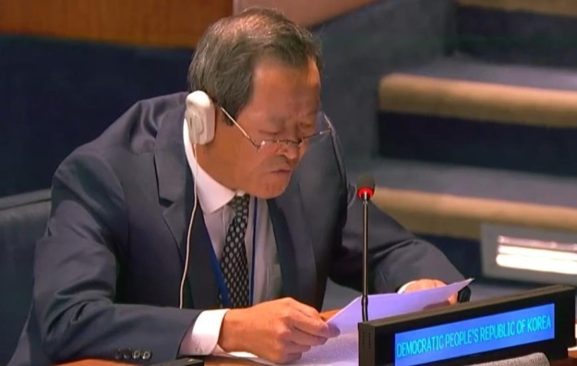 Seoul :This undated file photo, captured from the U.N. Web TV, shows North Korean Ambassador to the United Nations Kim Song speaking at a U.N. General Assembly in New York.