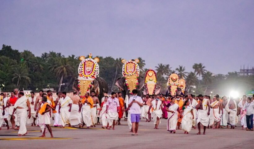 Temple procession keeps Thiruvananthapuram airport shut for 5 hours, flights rescheduled.