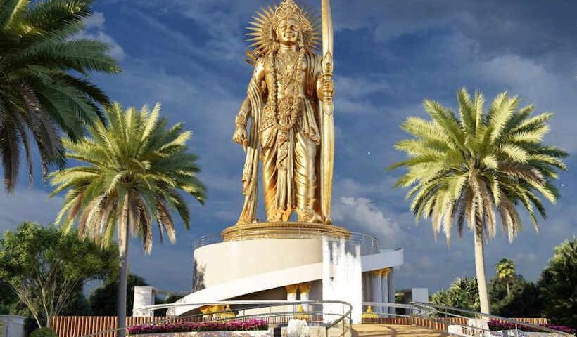 Foundation stone laid for 108-feet statue of Lord Rama in Andhra