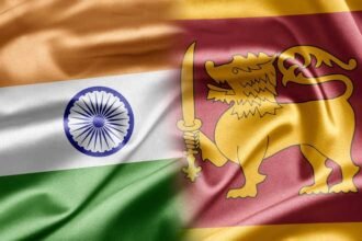 India, Sri Lanka flag