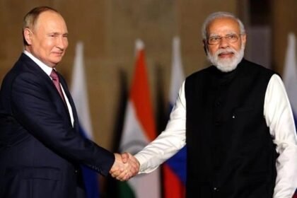 Indian Prime Minister Narendra Modi and Russian President Vladimir Putin
