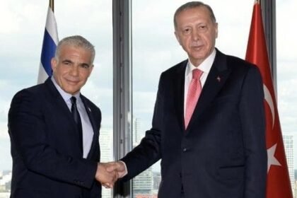 Israeli Prime Minister Yair Lapid and Turkish President Recep Tayyip Erdogan