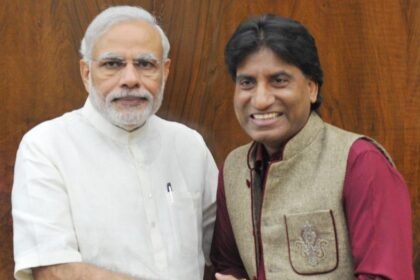 PM Modi with Raju Srivastava