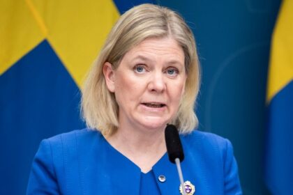 Swedish Prime Minister Magdalena Andersson