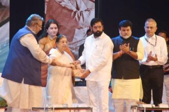 The inaugural function of the Lata Mangeshkar international music college, on her 93rd birth anniversary