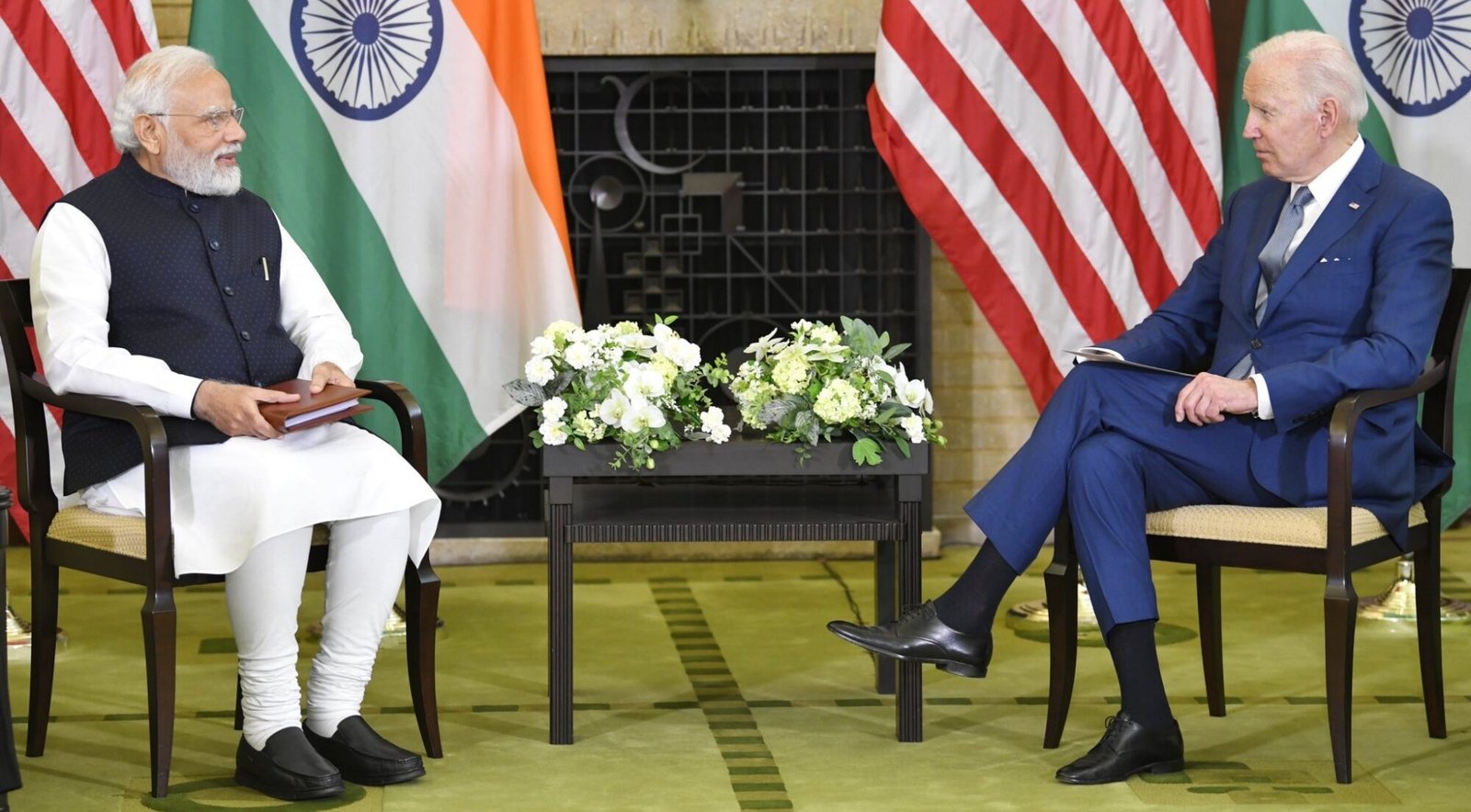 PM Modi in a bilateral meeting with US President Joe Biden
