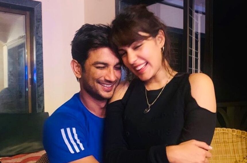 Sushant Singh Rajput with Rhea Chakraborty