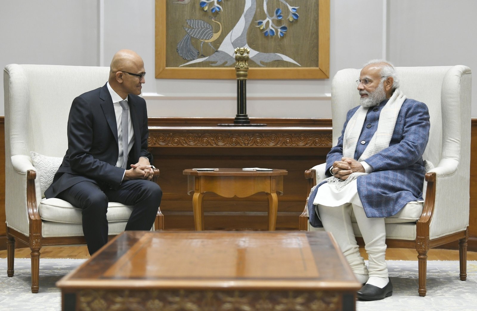 Satya Nadella meets PM Modi
