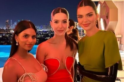 Suhana Khan, Shanaya Kapoor meet Kendall Jenner in Dubai