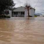 A flooded area in Byron