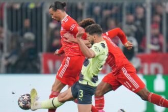 Haaland goal helps Man City secure draw at Bayern to advance into semis