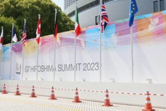 A view of the venue ahead of G7 Leaders' Summit