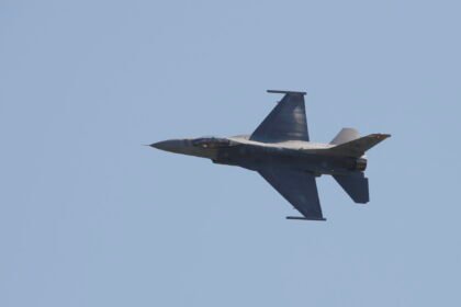 An F-16 fighter jet