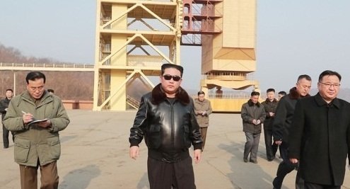 Kim Jong-un visits satellite launch test site