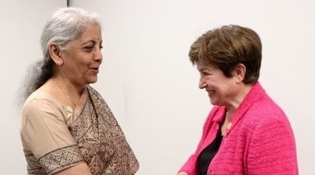 Nirmala Sitharaman meets IMF chief in Japan