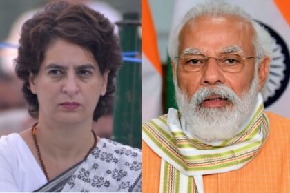 Prime Minister Narendra Modi and Priyanka Gandhi Vadra