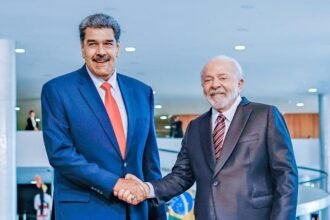 Venezuelan President Nicolas Maduro and Brazil's Luiz Inacio Lula da Silva