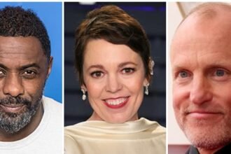 Hollywood stars Idris Elba, Olivia Colman, Woody Harrelson