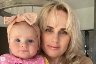 Actress Rebel Wilson with daughter Royce Lillian