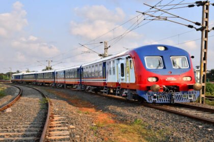 Konkan Railways delivers 2 DEMU train sets to Nepal Railways.