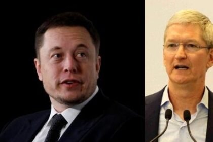 Elon Musk and Tim Cook