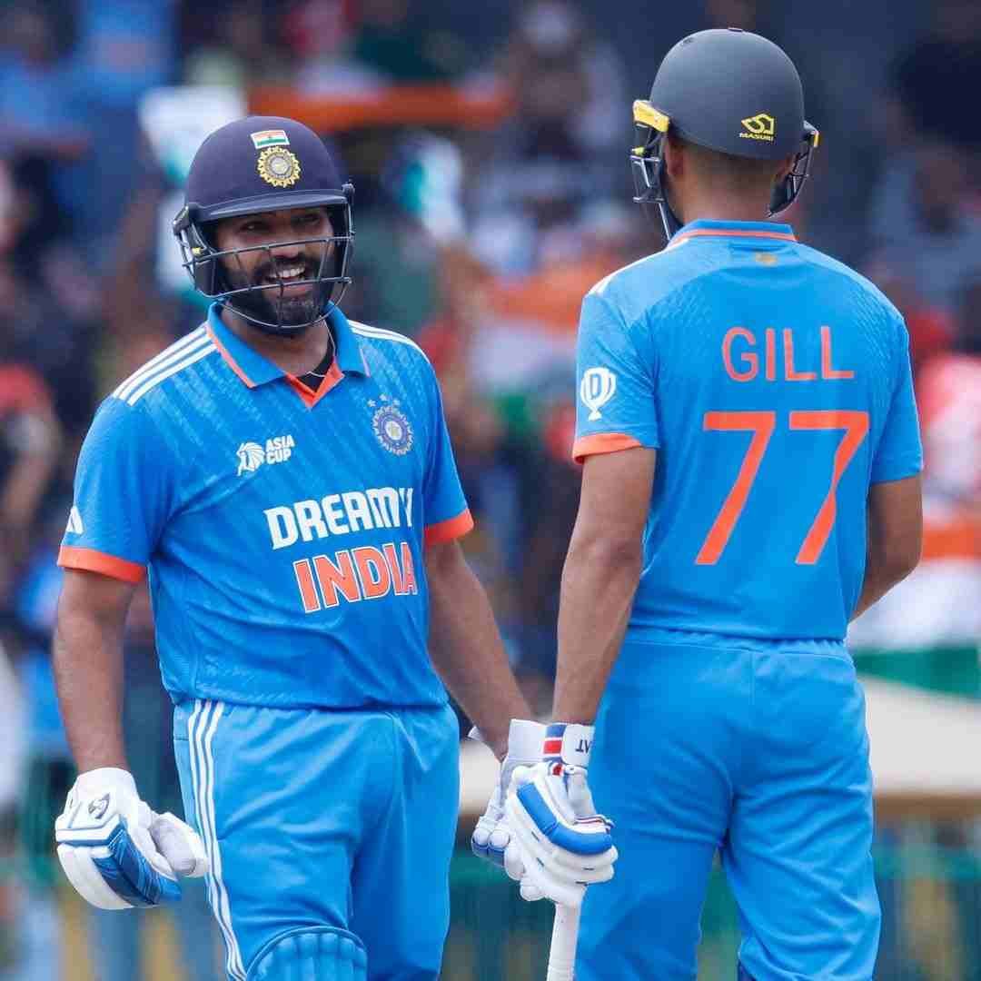Gill and Rohit (Pic credit Indian cricket team Instagram)
