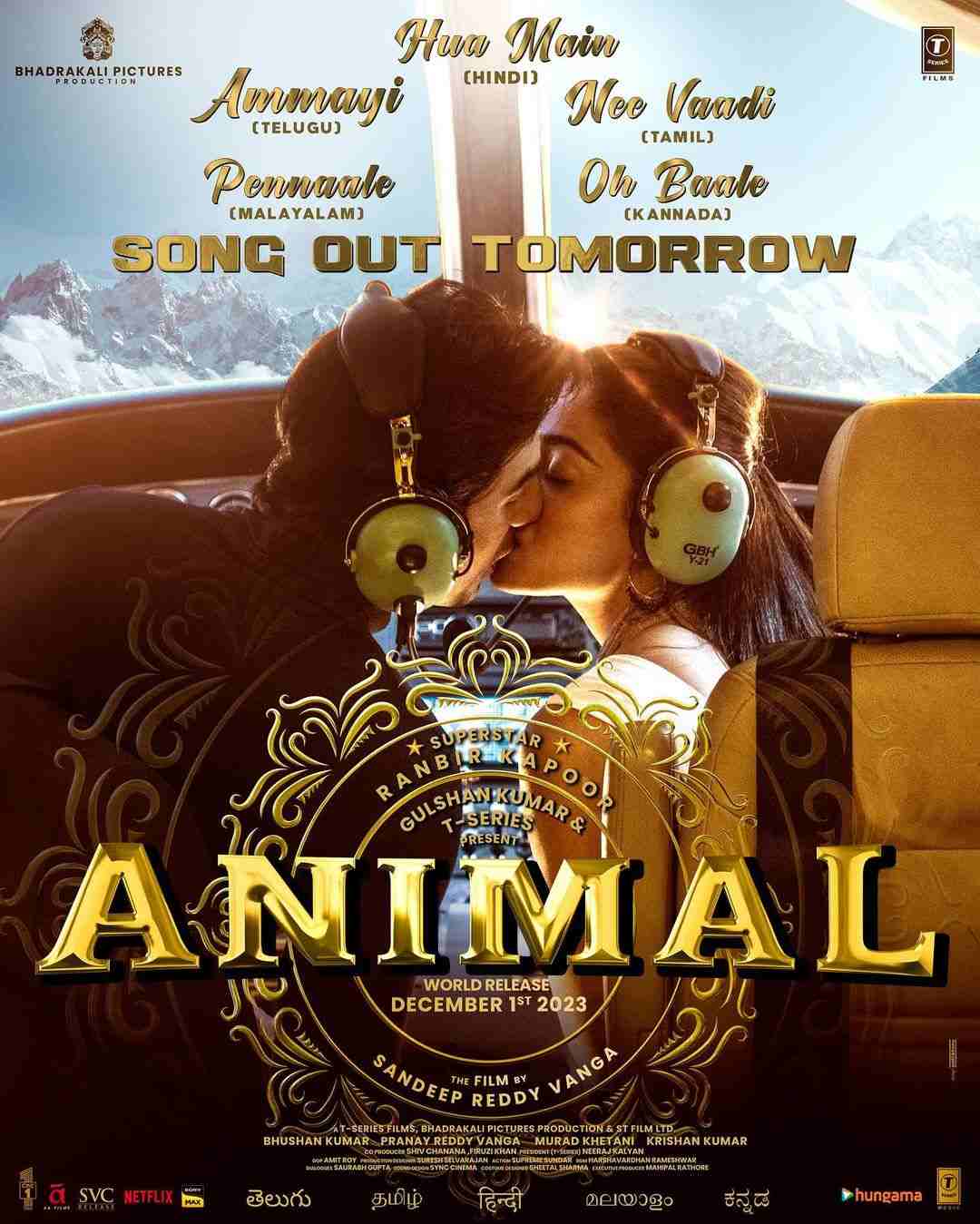 Animal poster (pic credit Rasmika Insta)