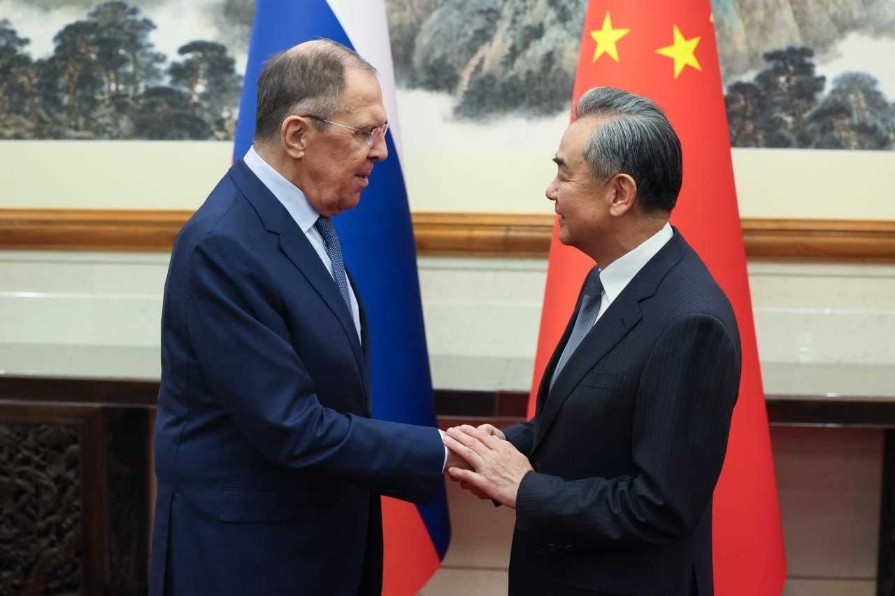 Sergey Lavrov meet Wang Yi (pic credit mfa_russia "X")