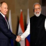 Vladimir Putin and Narendra Modi