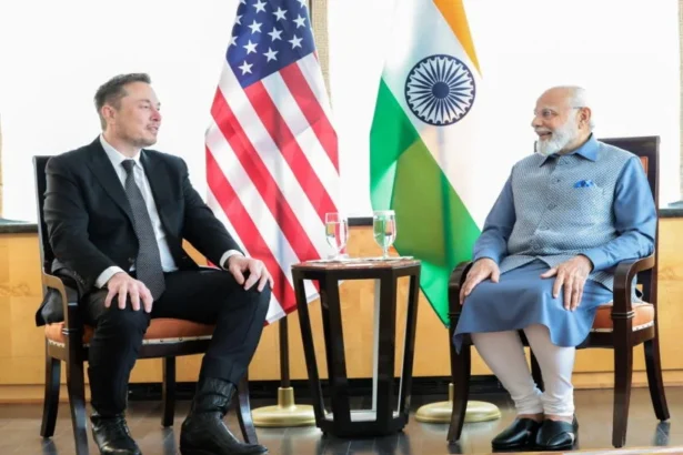 Elon Musk and Indian PM Narendra Modi