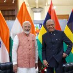 Prime Minister Narendra Modi with Mauritius Prime Minister Dr. Navinchandra Ramgoolam