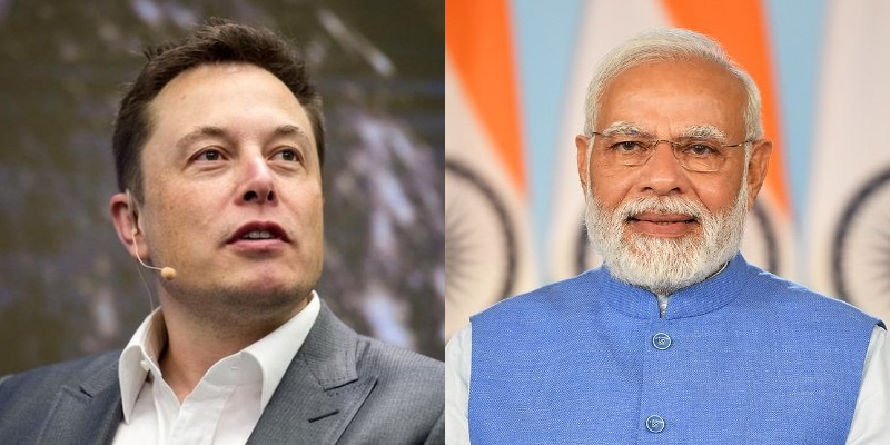 Elon Musk and Narendra Modi